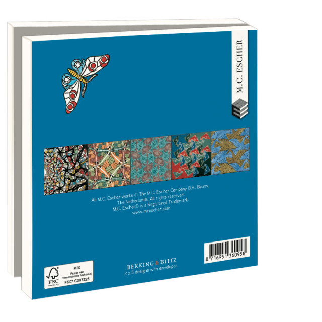 Butterflies notecard set - back